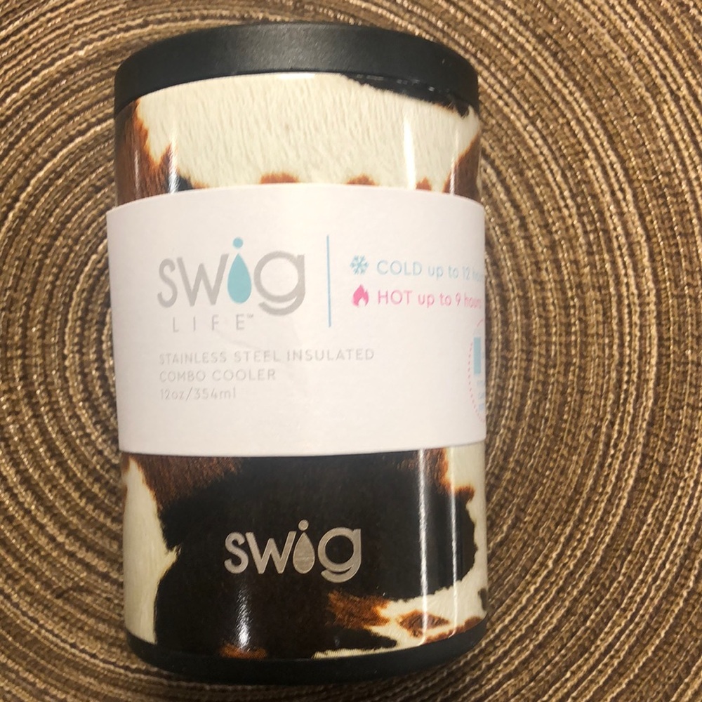 Swig Combo Cooler Koozie Hayride (Cowhide)